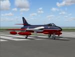 Alphasim Hawker Hunter Fictional RAF Red White and Blue (FS9 Version) Textures